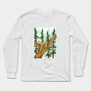 Sleeping Leopard Long Sleeve T-Shirt